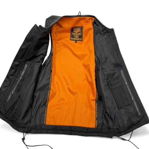 Milwaukee Leather Black Padded Heavy Motorcycle Biker Vest Men's Medium - Picture 8 of 10